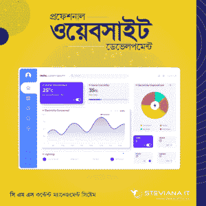 Professional CMS Website Design Package in Bangladesh – ৳40000 by STEVIANA IT