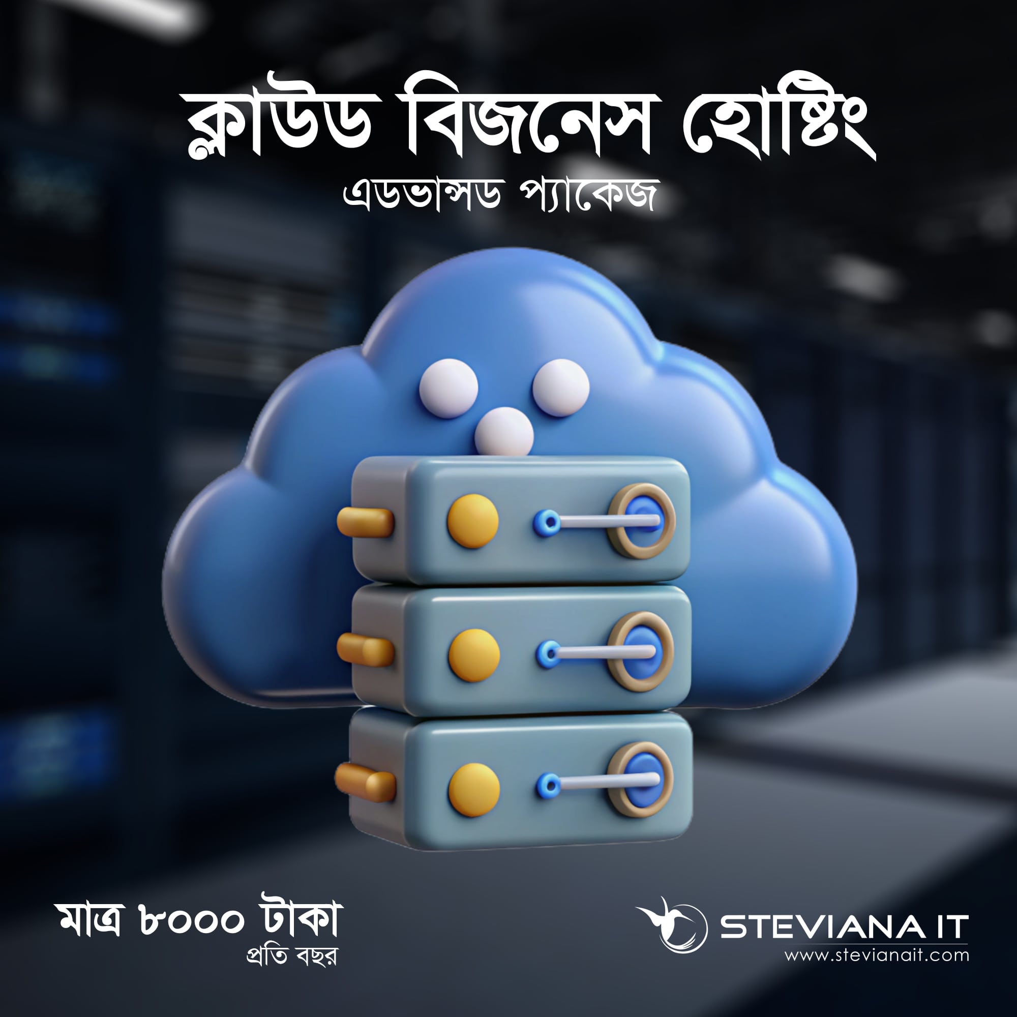 ১০ জিবি স্পেস ও ১০০০ জিবি ব্যান্ডউইথ সহ মাঝারি ব্যবসার জন্য হোস্টিং